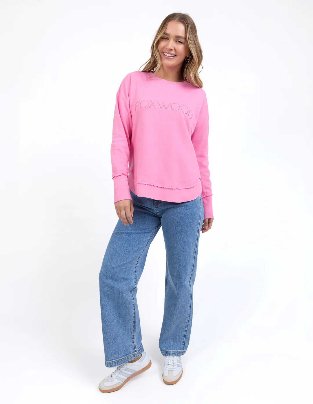 Foxwood Ladies Simplified Metallic Crew
