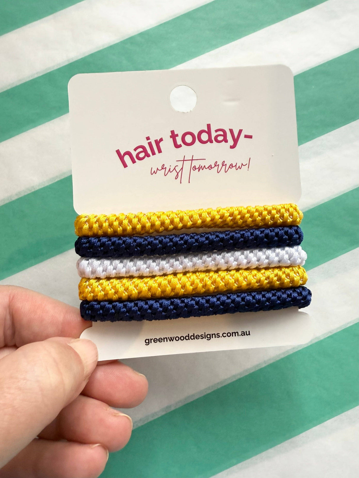Greenwood Designs - Hair Elastics Pack - Lemon Twist