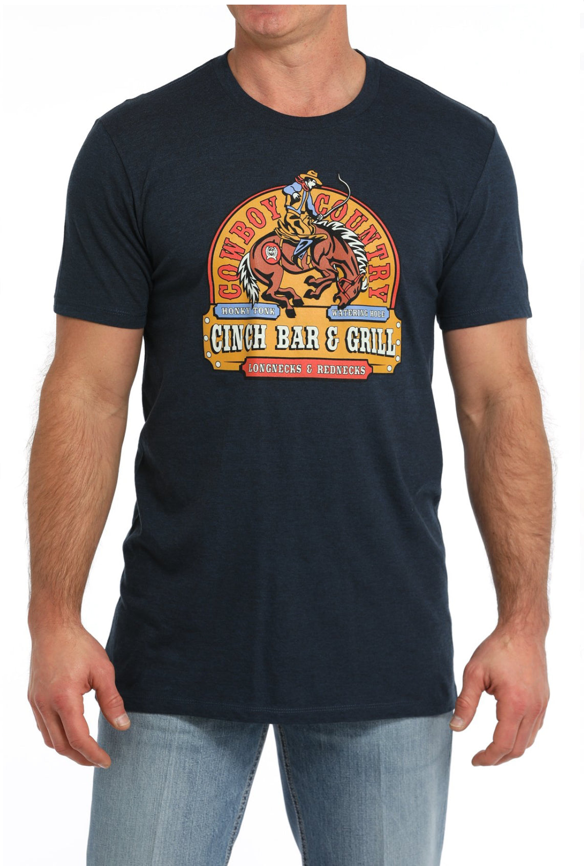 Cinch Men’s Bar & Grill Logo Navy T-Shirt - MTT1690651