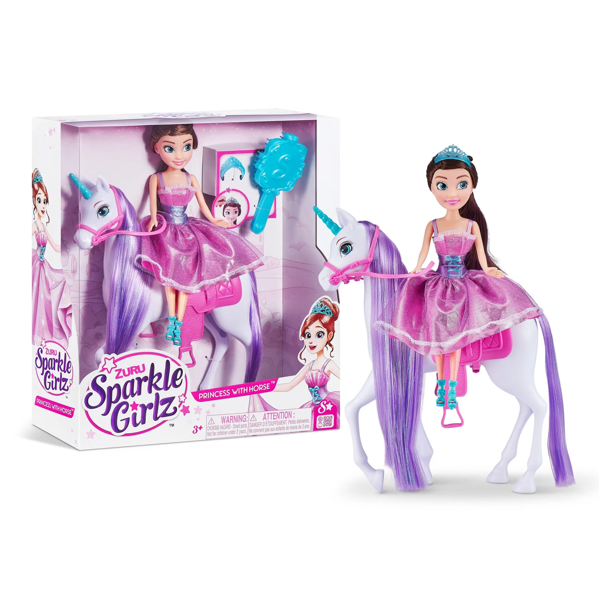 Zuru Sparkle Girlz Princess With Unicorn