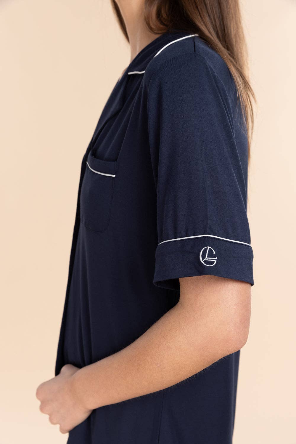 Gingerlilly - Bamboo Pyjama Short Set - Sadie Navy