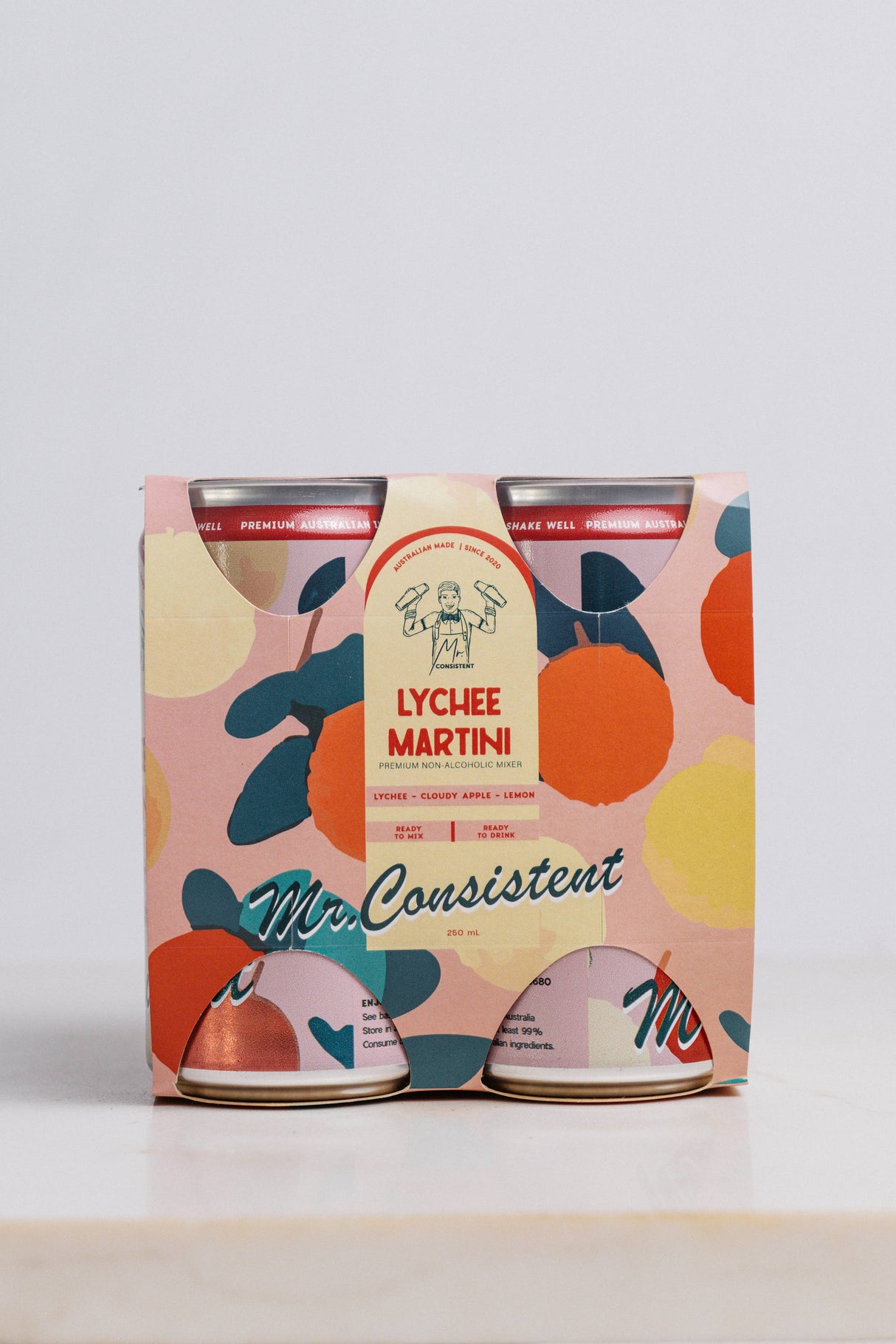 Mr Consistent Lychee Martini 250 ml 4 Pack Cans