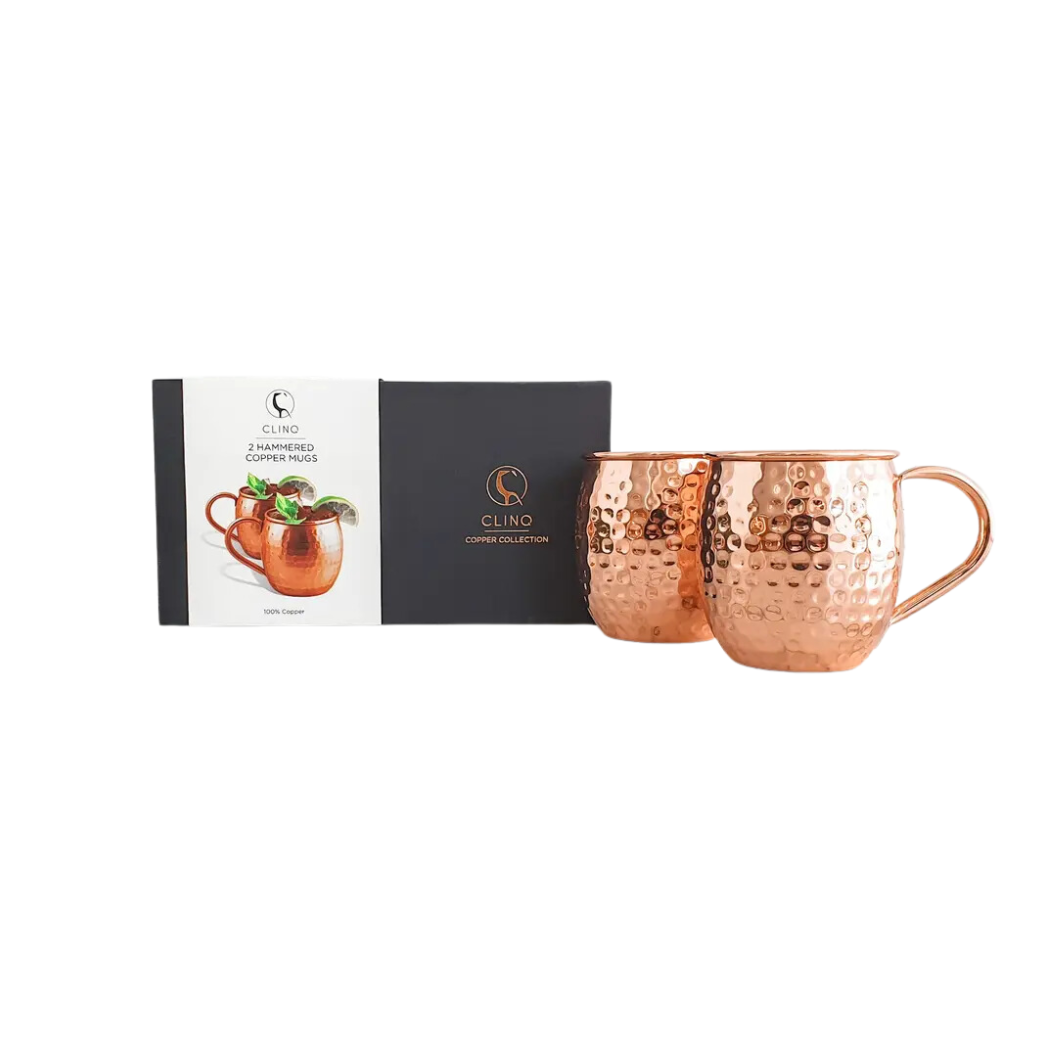 CLINQ - Copper Moscow Mule Mugs (Set of 2)