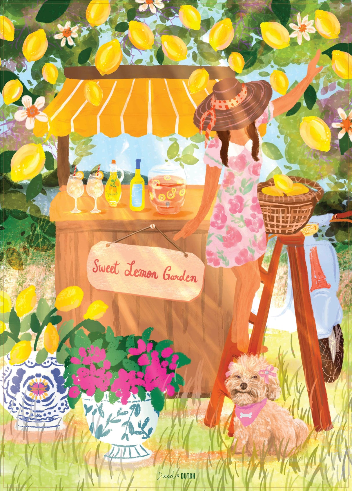 Diesel & Dutch - Sweet Lemons 1000pc Wall Jigsaw Puzzle