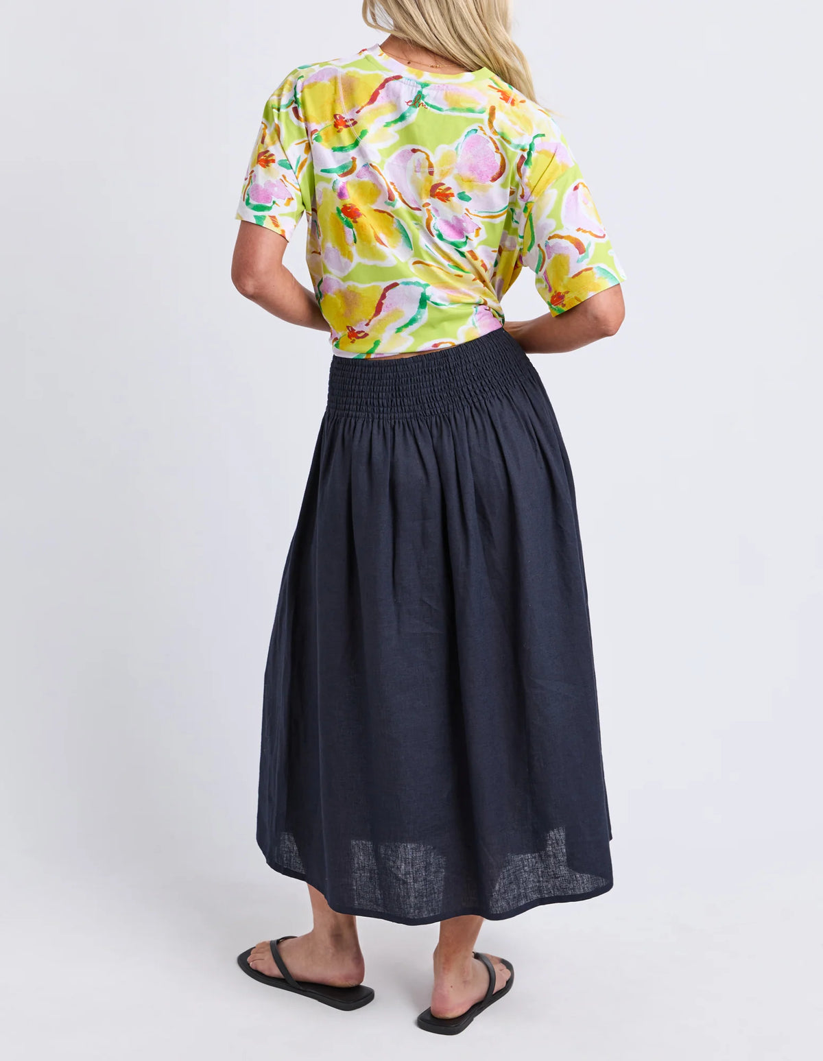 Elm Ladies Flair Shirred Skirt