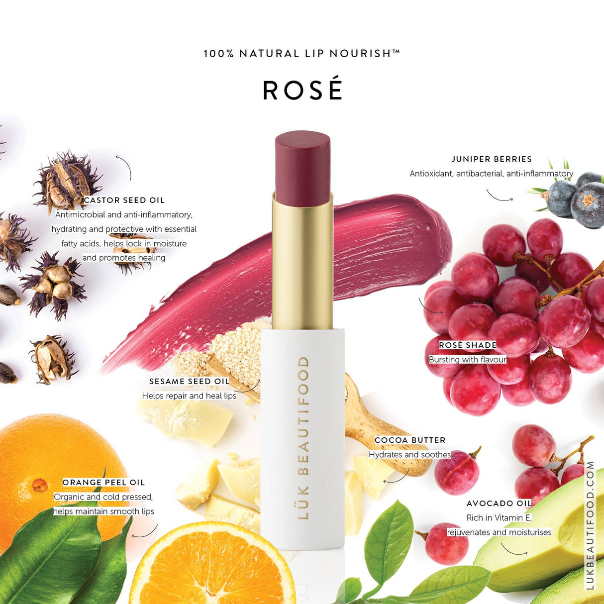Lux Beautifood Bon Bon Lipstick - A Flush of Rosé