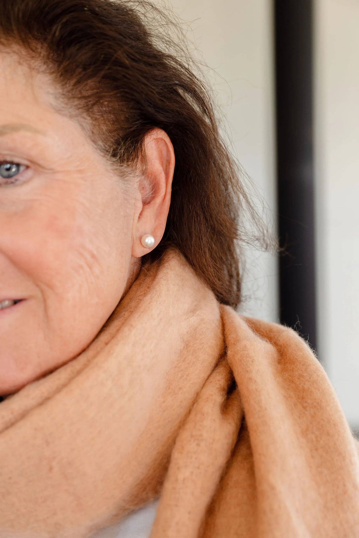 Greenwood Designs Sterling Silver Freshwater Pearl Stud Earrings