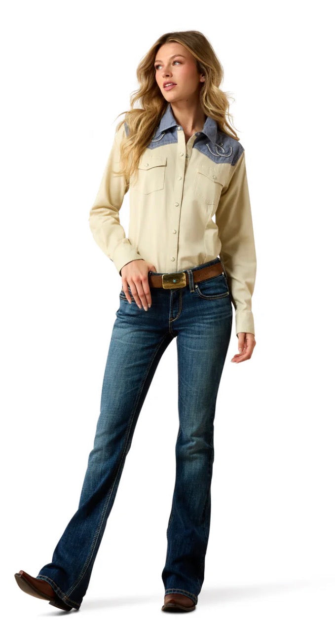Ariat Ladies Mid Rise Fiona Boot Cut Jeans - 10072972