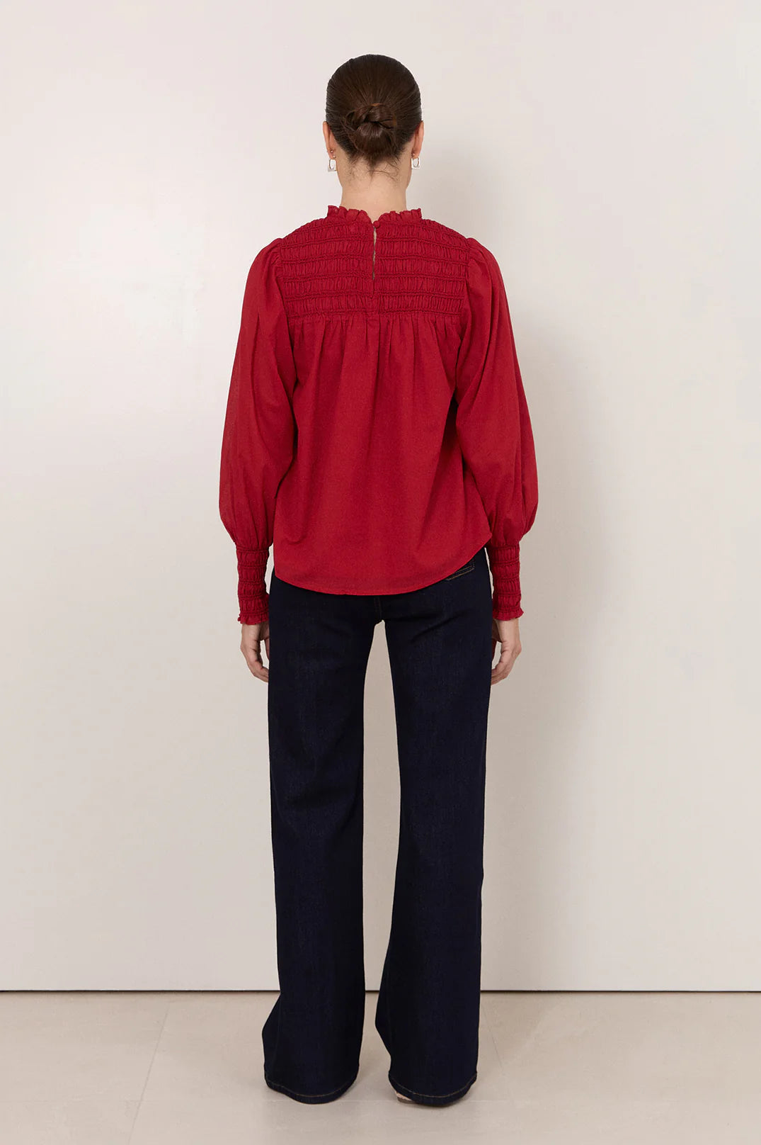 Adorne Valentina Shirred Top