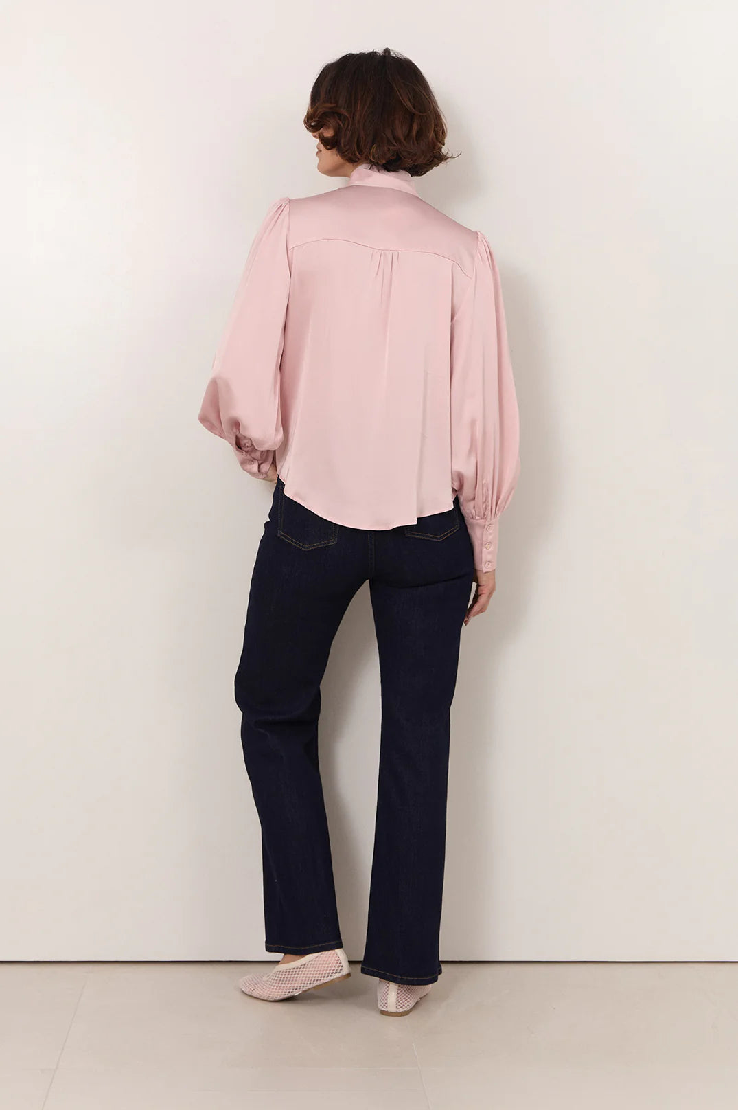Adorne Ladies Melody Tie Neck Shirt