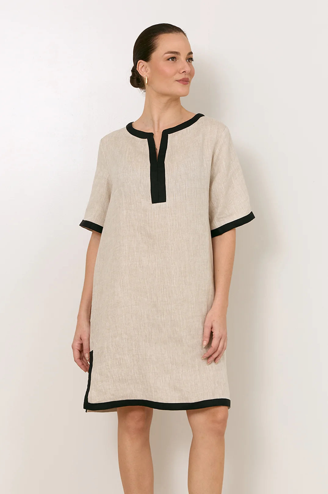 Adorne Ladies Sara Linen Short Dress