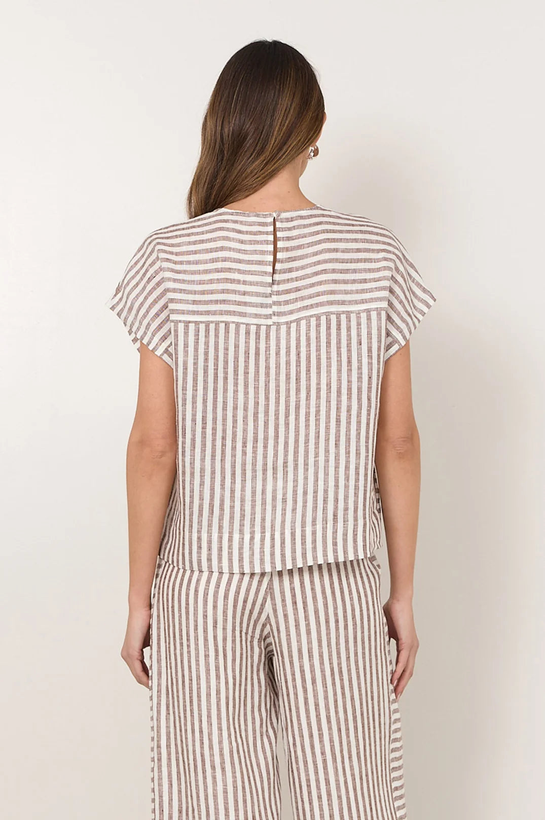 Adorne Ladies Emmerson Stripe Linen Top