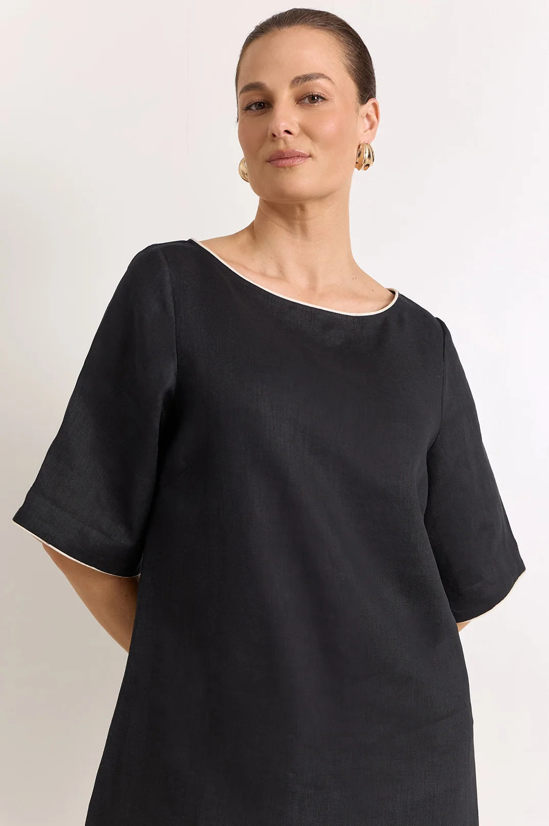 Adorne Ladies Clara Linen Short Dress