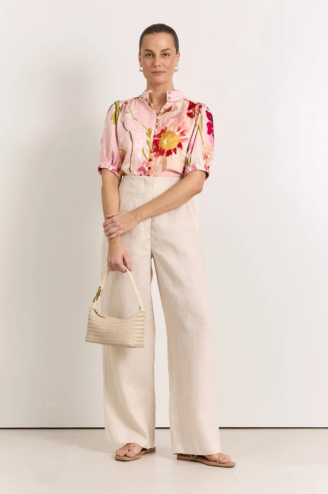 Adorne Ladies Lilian Linen Top