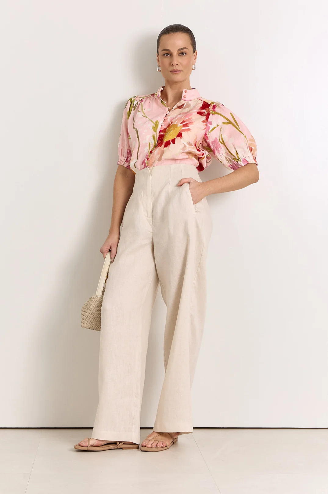 Adorne Ladies Lilian Linen Top