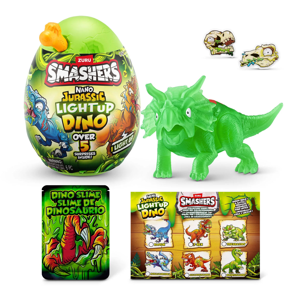 Zuru Smashers Nano Jurassic Light Up Dino Egg - Assorted