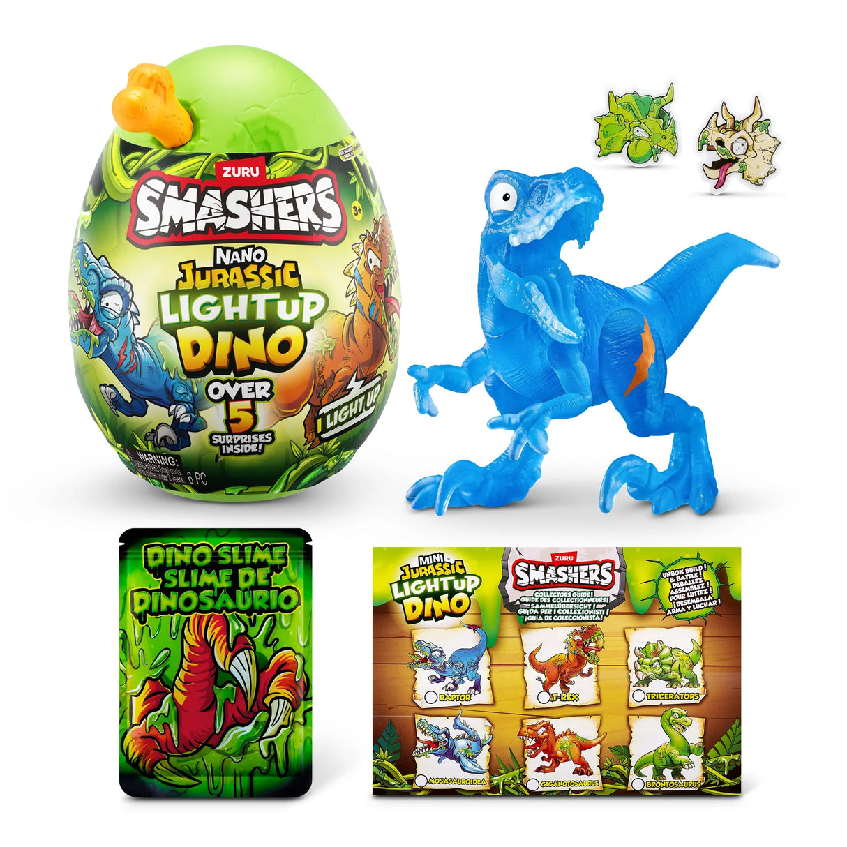 Zuru Smashers Nano Jurassic Light Up Dino Egg - Assorted