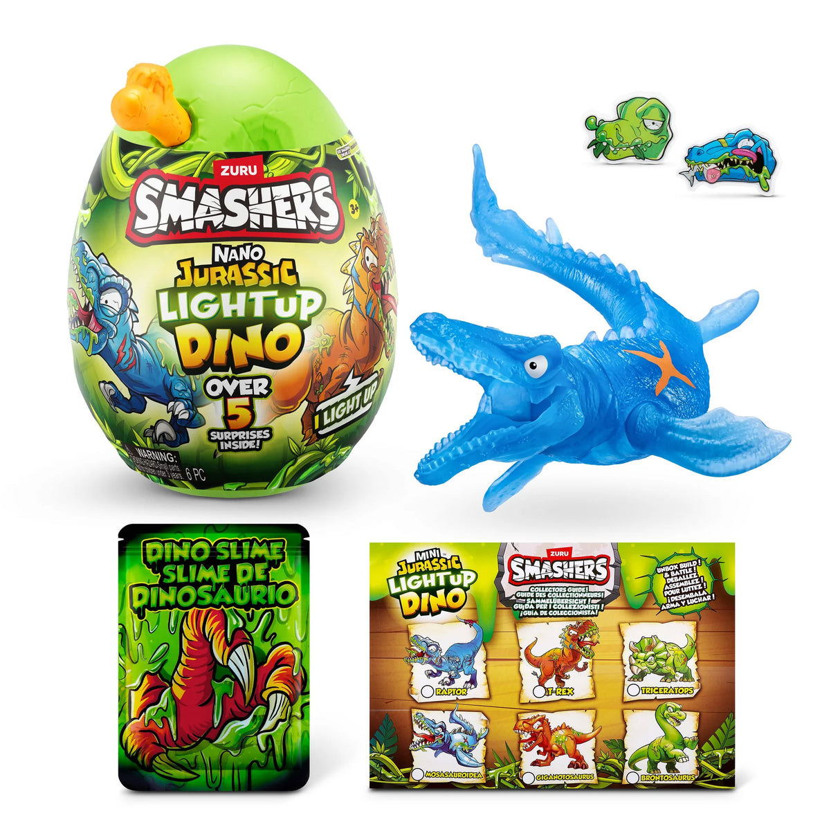 Zuru Smashers Nano Jurassic Light Up Dino Egg - Assorted