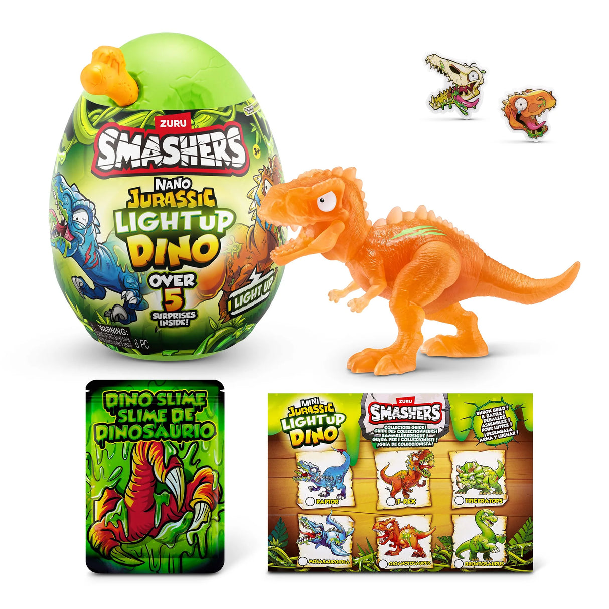 Zuru Smashers Nano Jurassic Light Up Dino Egg - Assorted