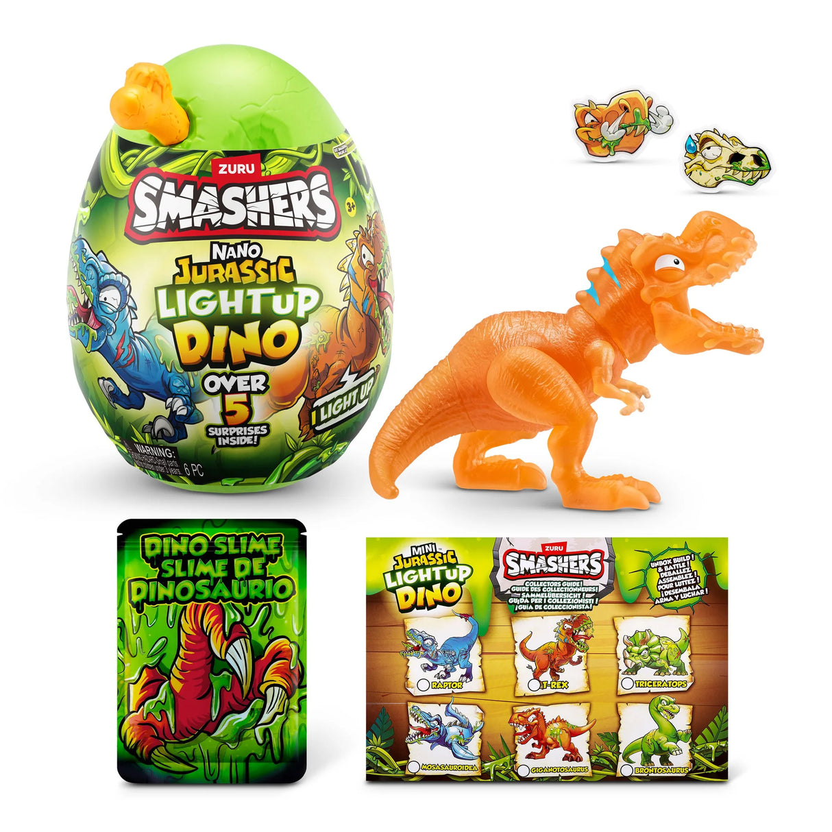 Zuru Smashers Nano Jurassic Light Up Dino Egg - Assorted