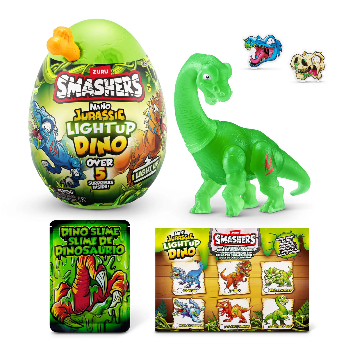 Zuru Smashers Nano Jurassic Light Up Dino Egg - Assorted