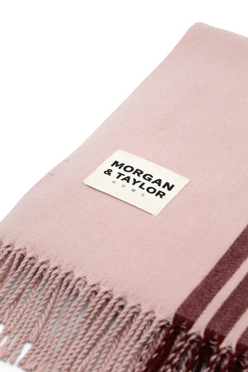 Morgan & Taylor Sawyer Throw Blanket - Pink