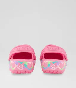 Crocs Heart Lights Clog Toddler Pink Lemonade Eva Sandals