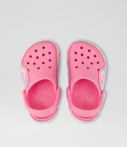Crocs Heart Lights Clog Toddler Pink Lemonade Eva Sandals