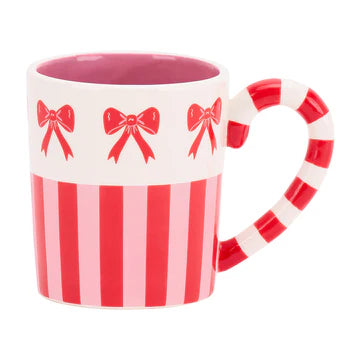 Annabel Trends Coffee Bow & Stripe Mug