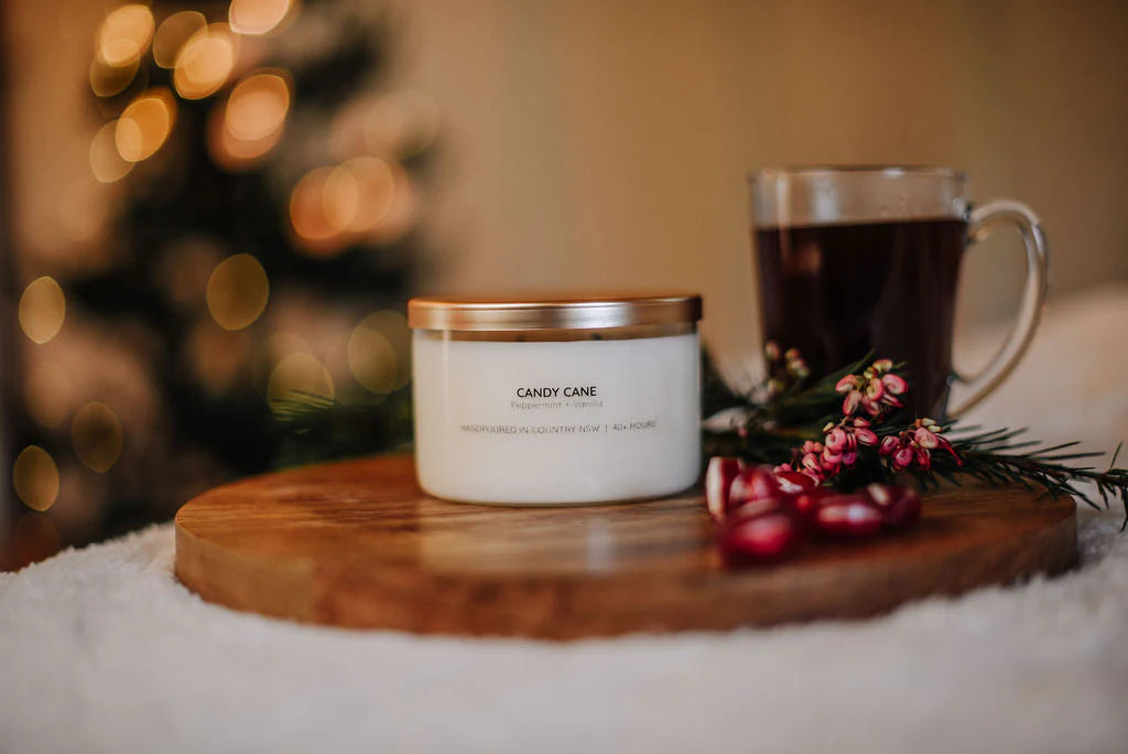 Meeraboo Christmas Collection Gold Lid Soy Candle