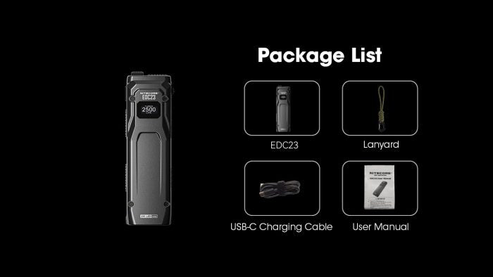 Nitecore EDC23 Ultra Slim Torch