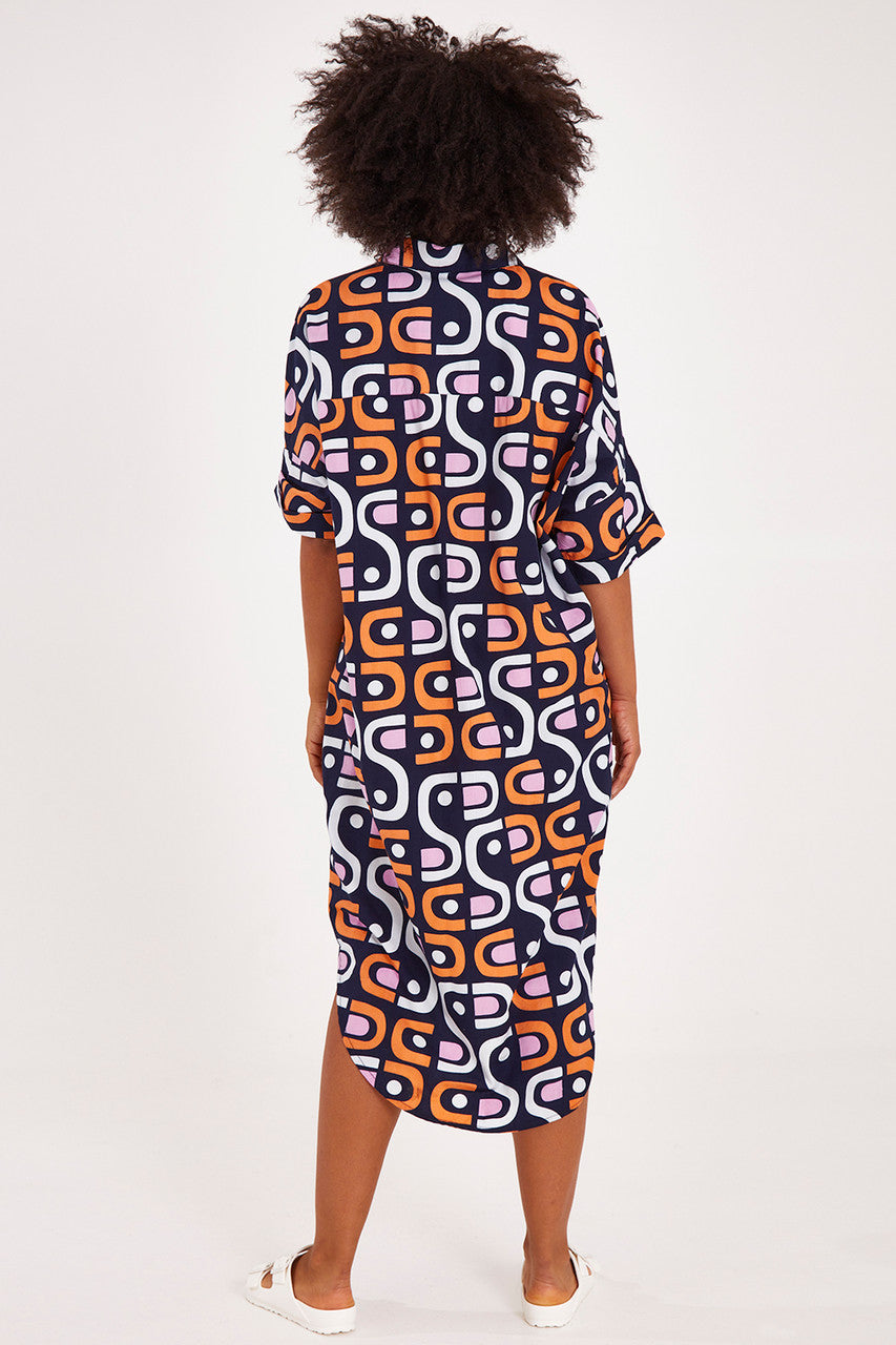 Elm Ladies Kirby Geo Shirt Dress