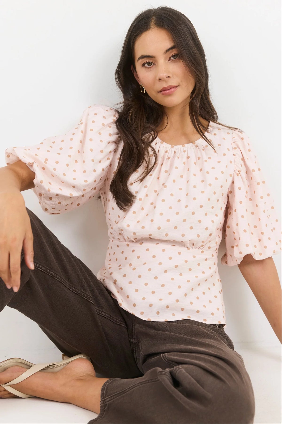 Stories Be Told Eventual Mid Sleeve Fit and Flare Top