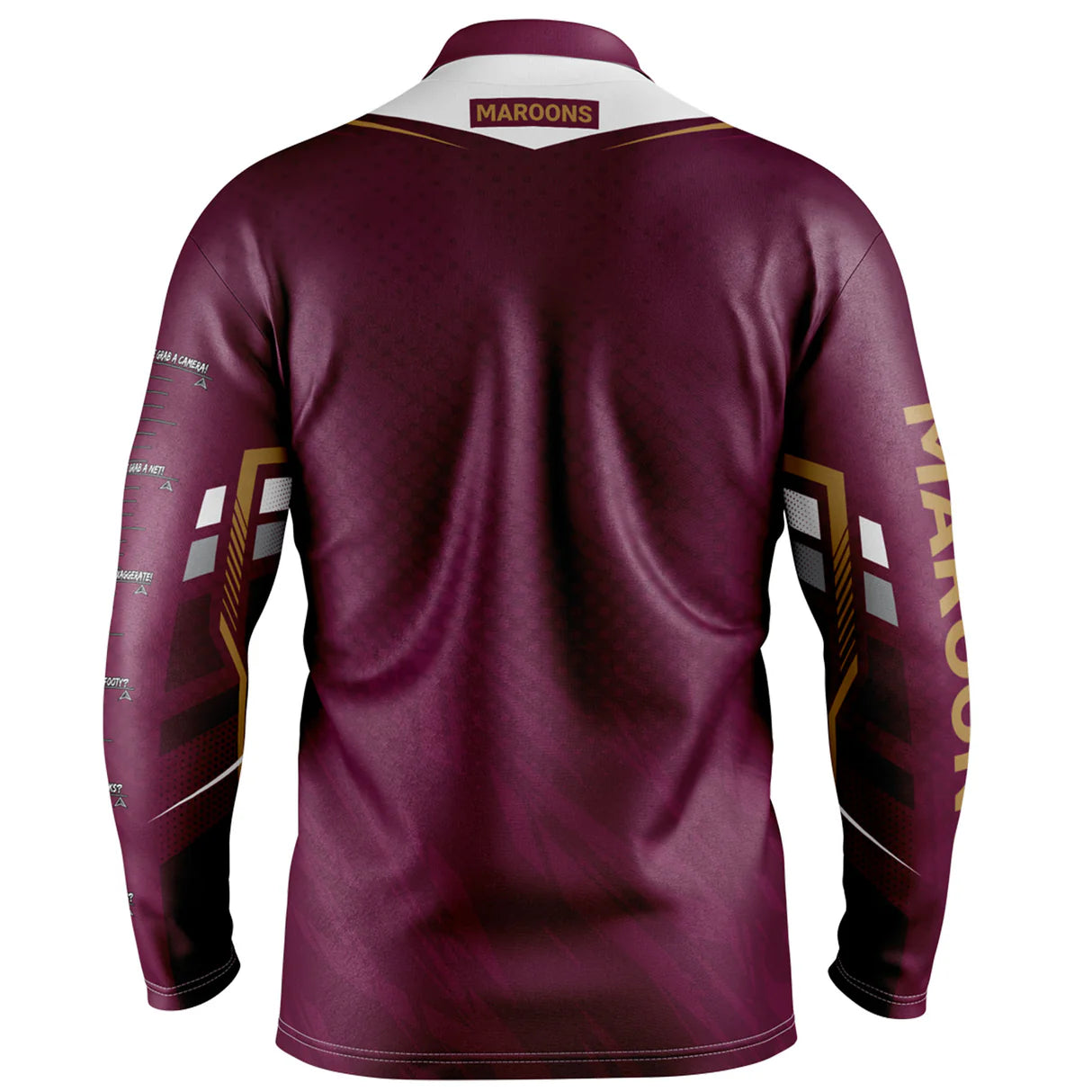 QLD MAROONS 'CYBER' FISHING SHIRT