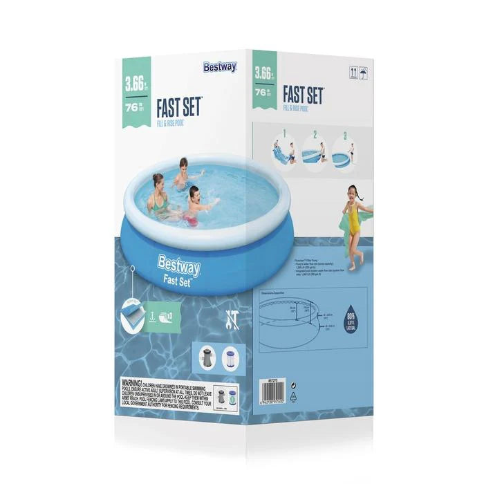 Bestway Fast Set Pool With Pump/Filter - INSTOCK PICK UP ONLY