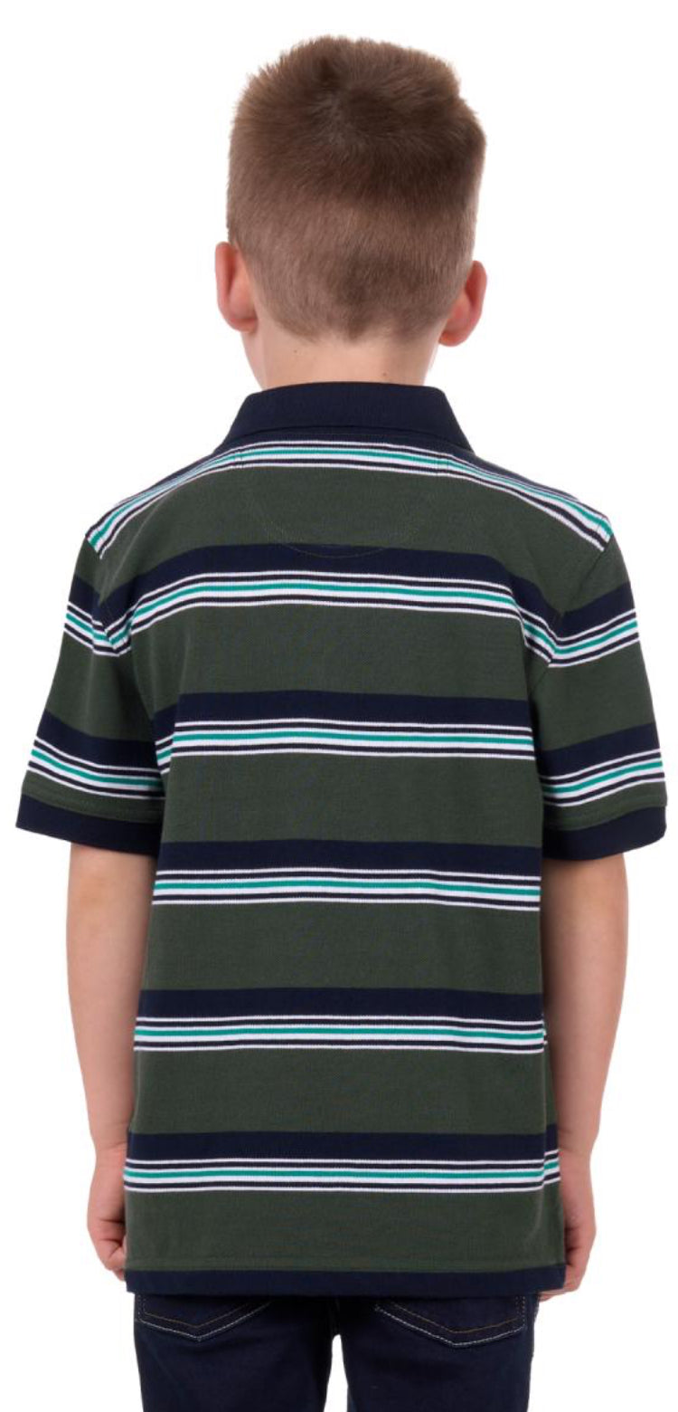 Thomas Cook Boys Axel 1PKT SS Polo Dark Green / Navy