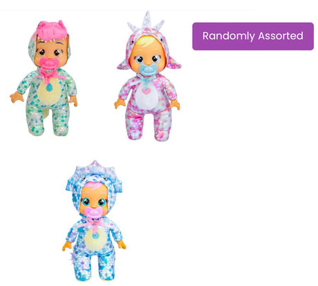 Cry Babies Tiny Cuddles Dinos assorted Doll