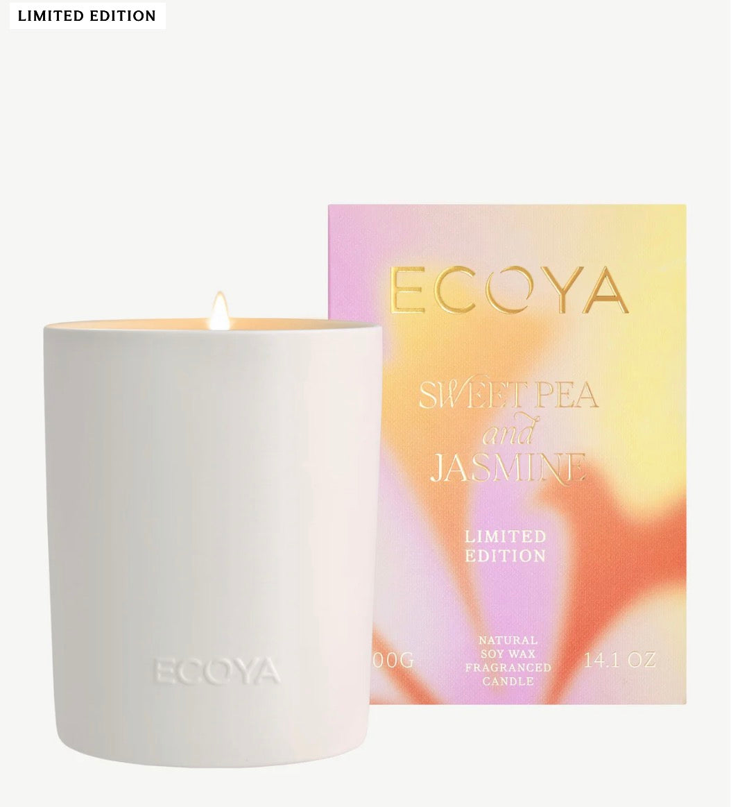 Ecoya Sweet Pea and Jasmine Limited Edition Collection