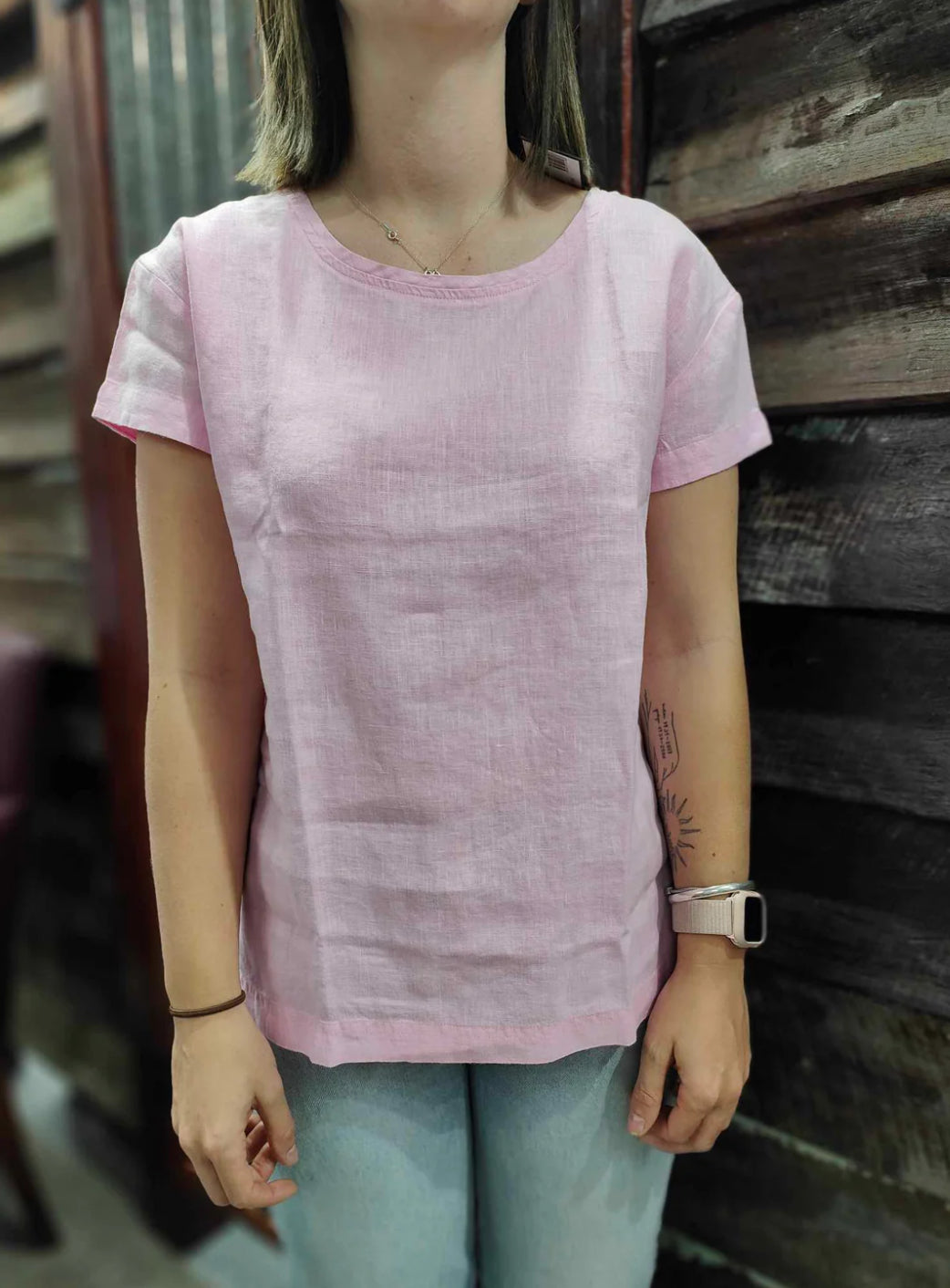 Pilbara Ladies Linen Tee