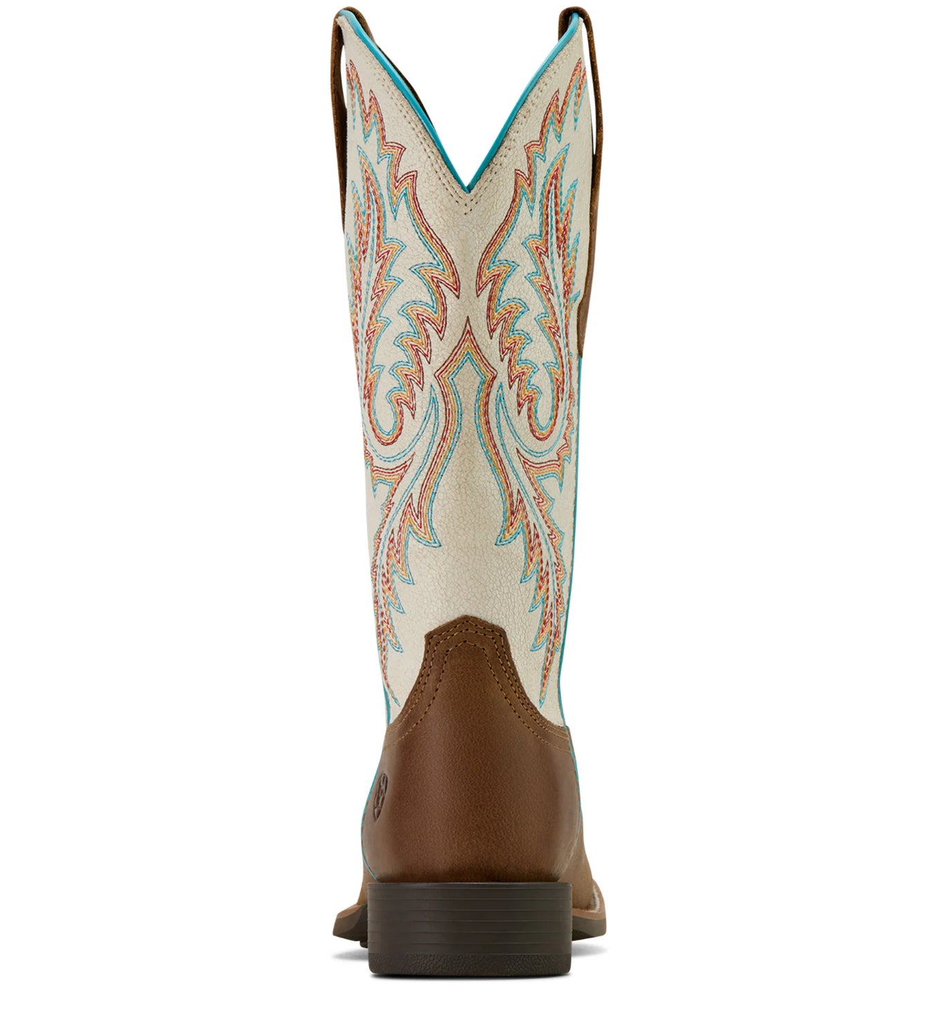 Ariat Women’s Round Up W Toe StrechFit Western Boot Sandstorm/Distressed Ivory - 10061142