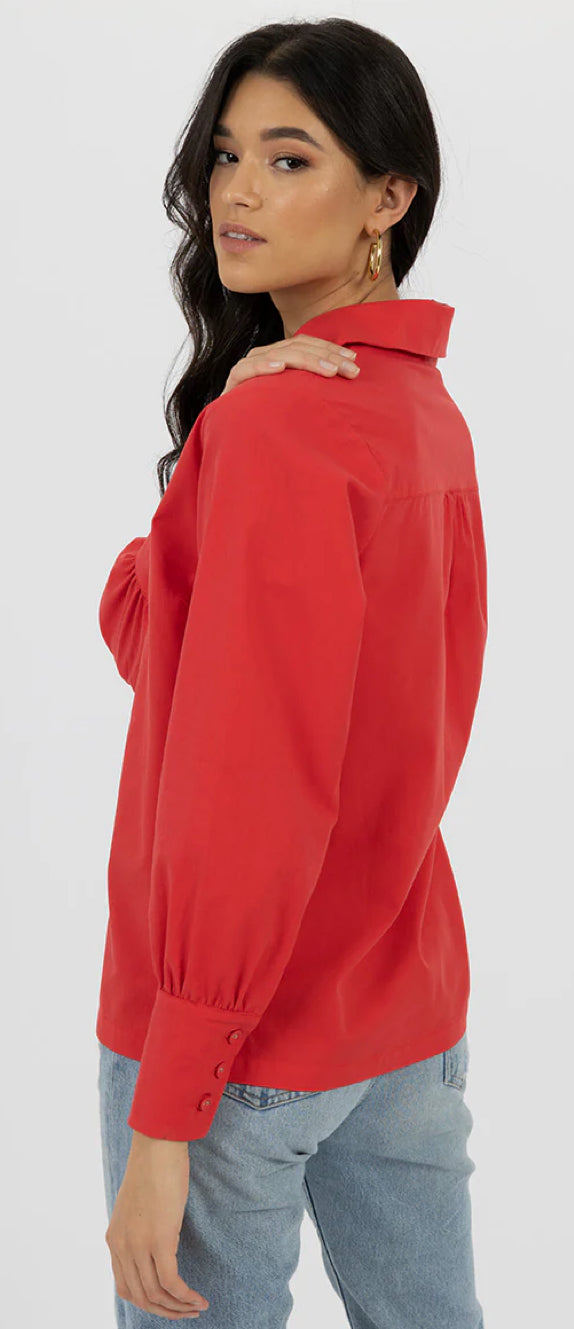 Humidity Ladies Simmy Top in Red