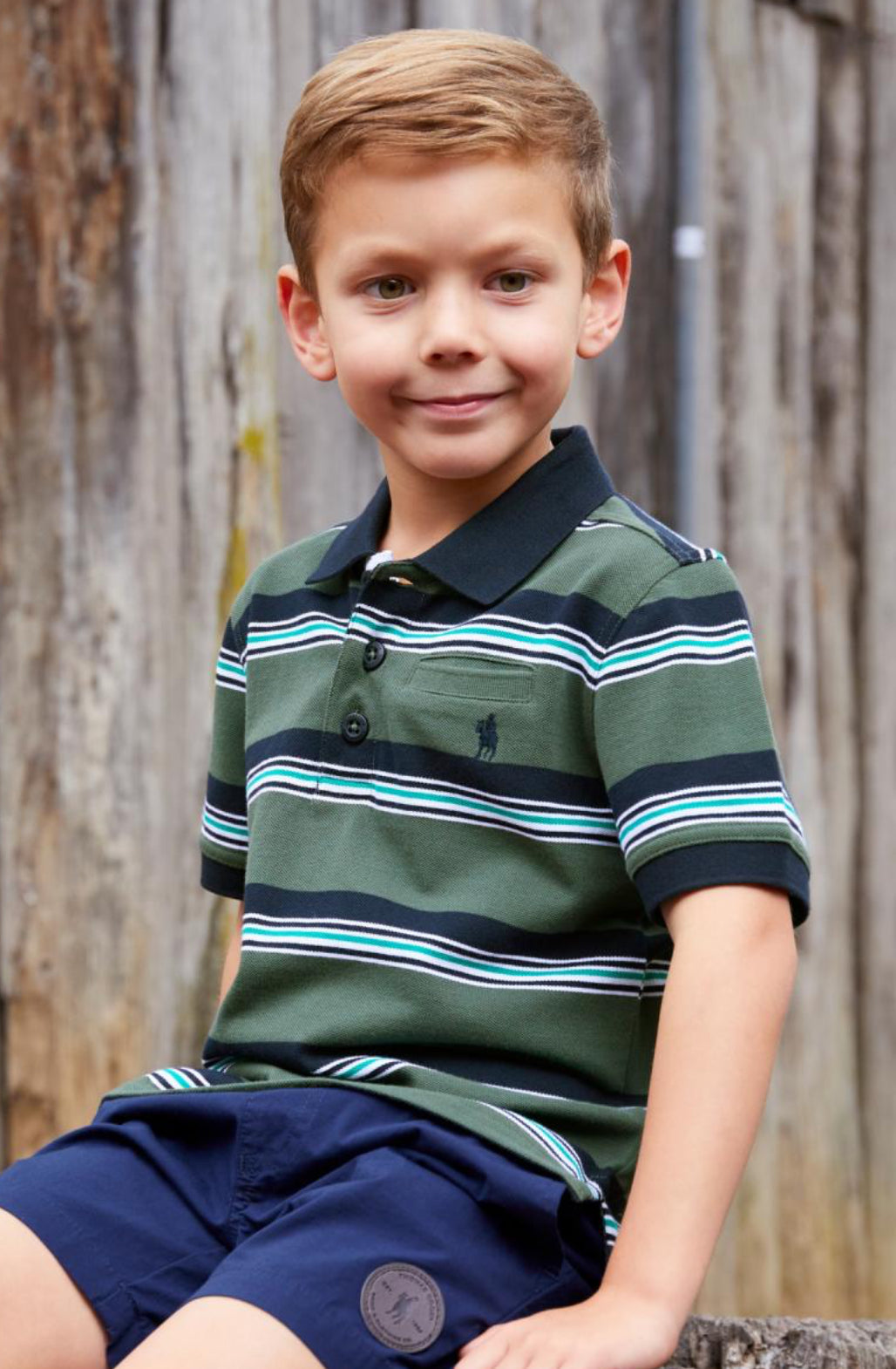 Thomas Cook Boys Axel 1PKT SS Polo Dark Green / Navy