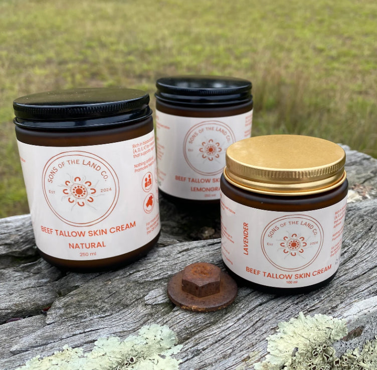 Sons Of The Land Co Beef Tallow Skin Cream.