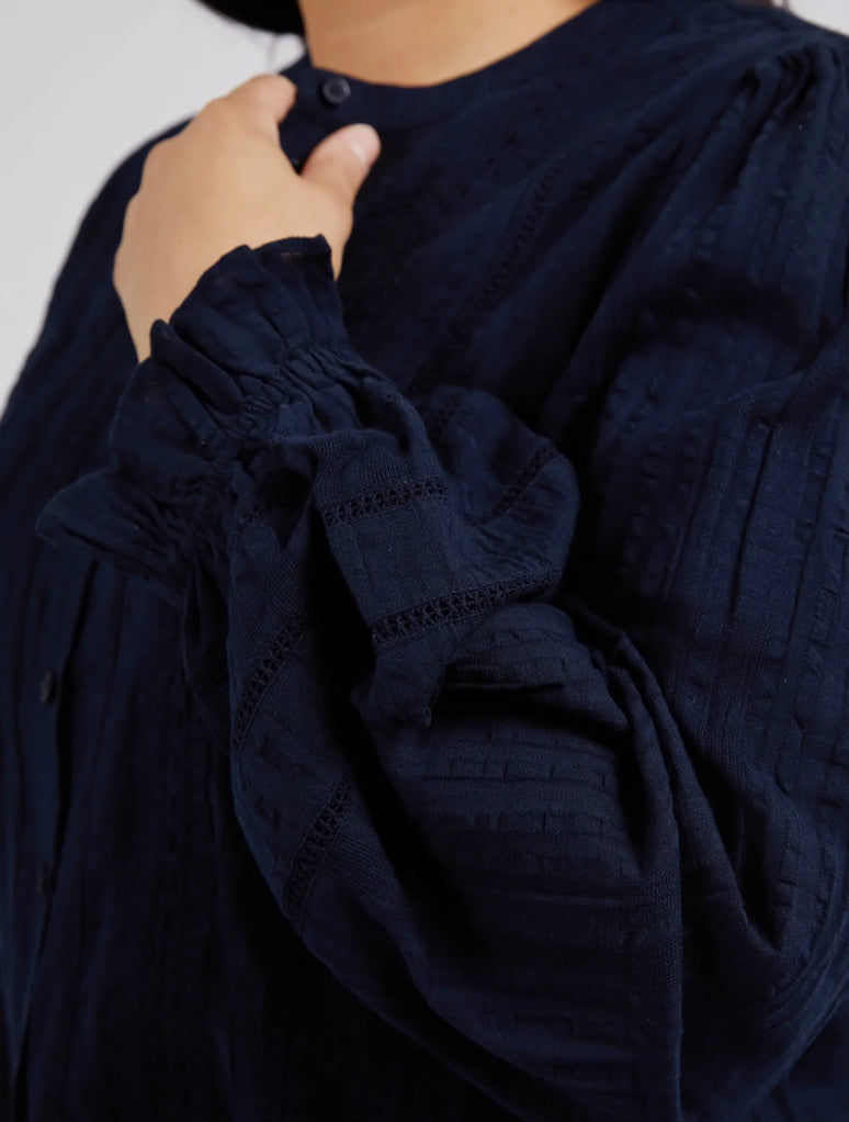 Elm Ladies Fennel Shirt in Navy