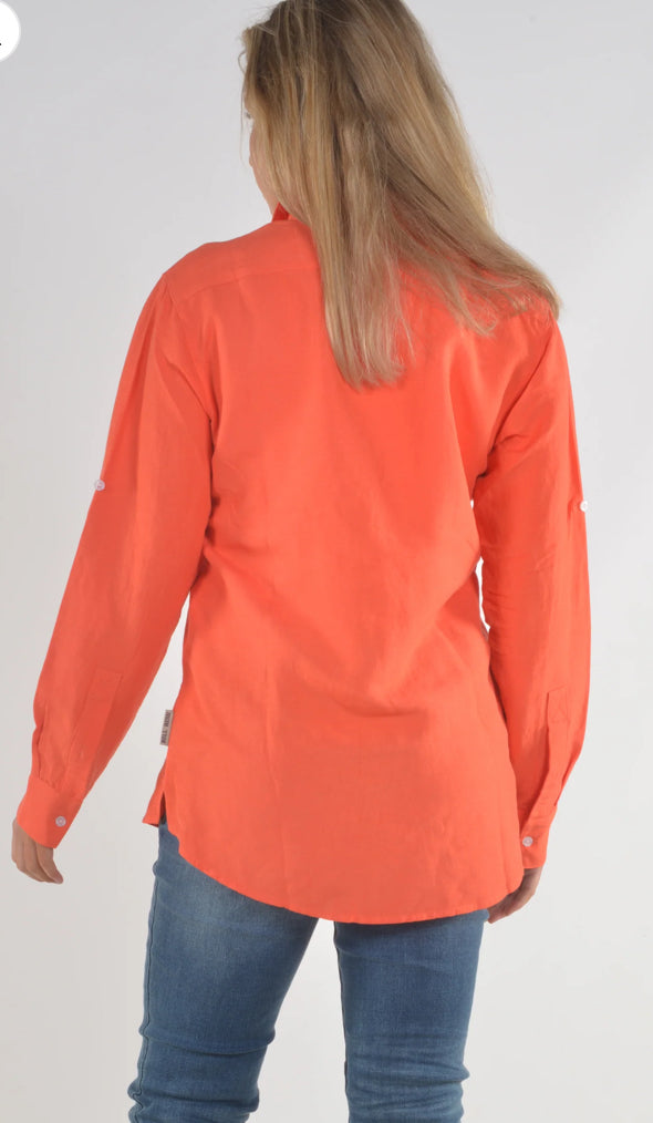 Bullrush Ladies LinenTab Shirt in 3 Colours
