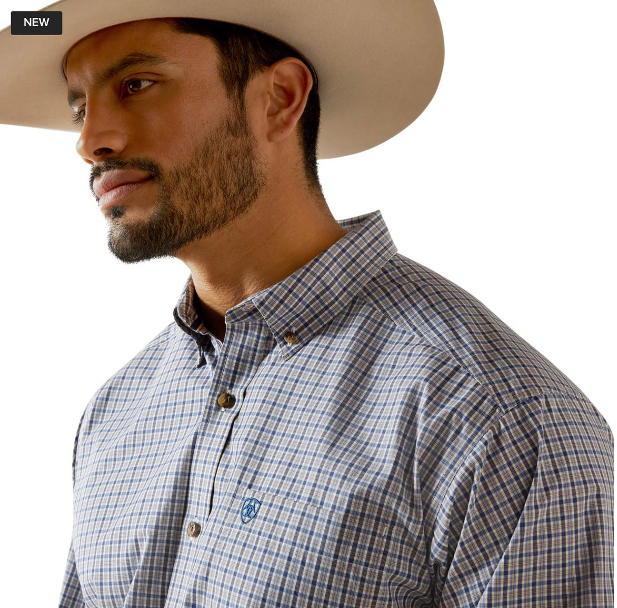 Ariat Mens Pro Series Soren L/S Shirt Light Brown 10062472