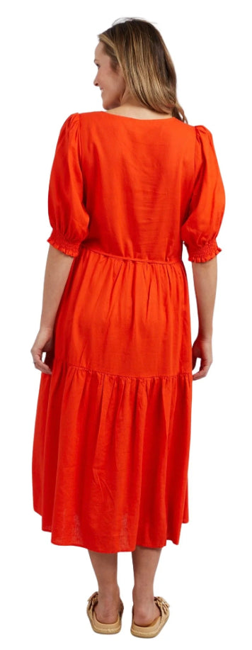 Elm Ladies Rosa Dress in Tangello