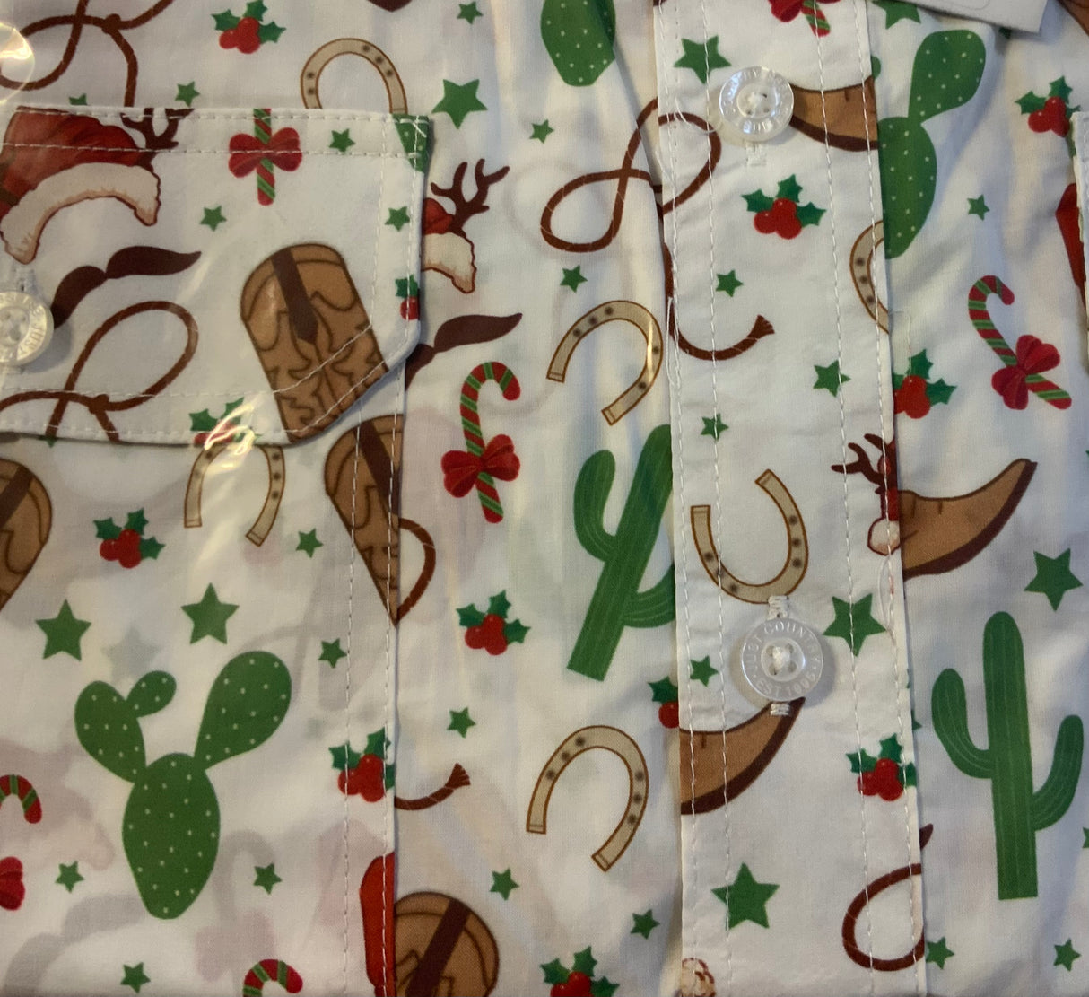 Just Country Mens Jordan Christmas Short Sleeve Shirt