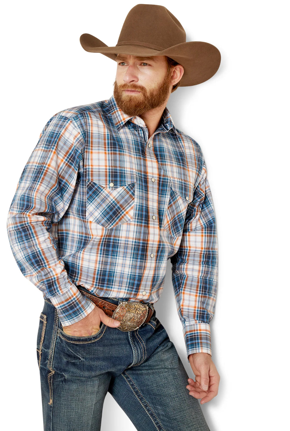 Ariat Mens Pro Series Gordon Snap LS Shirt