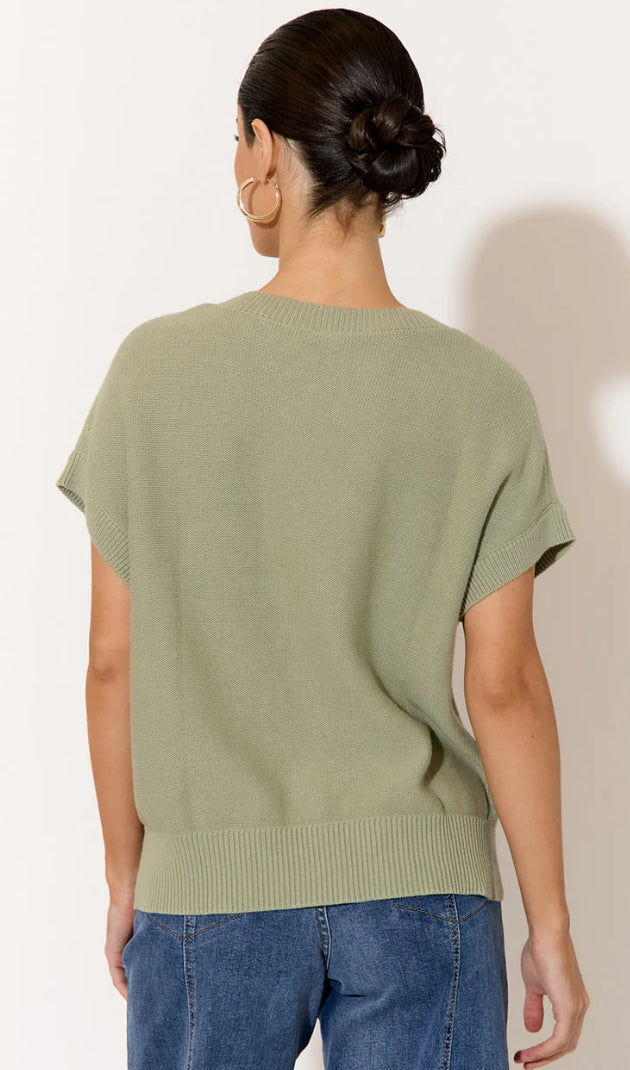 Adorne Ladies Samara Cotton Knit Top